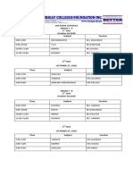 JHS EXAM SCHEDULE Final Schedule