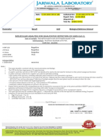 Molecular Analysis For Qualitative Detection of Sars-Cov-2.: Negative Negative Negative Pass