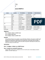 Packet Tracer - Implement Dhcpv4: Addressing Table