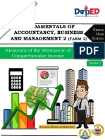 Fundamentals of Accountancy, Business and Management 2 2: Elements of The Statement of Comprehensive Income