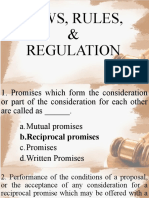 Laws, Rules & Regulation Exam