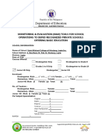 M and E Tool 2022