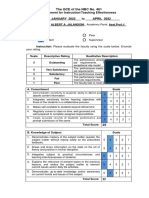 QCE Instrument Teachers Evaluations