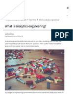 What Is Analytics Engineering