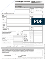 Pre-Authorization Request Form: (Please Tick The Relevant Box)