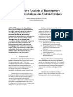 Comparative Analysis of Ransomware Detection Techniques in Android Devices