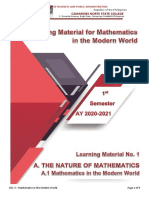 Learning Module 1 For Mathematics in The Modern World