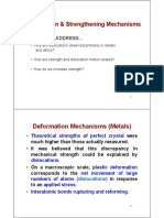 Deformation and Strengthening Mechanisms - Science and Engineering of Materials Lectures 8 and 9 With Two Slides On A Page