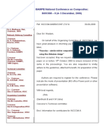 ISAMPE National Conference On Composites: INCCOM - 8 (4-5 December, 2009)