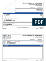 Heriot-Watt University Dubai Campus: Receipt