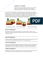 Earthquakes, Causes and Effects