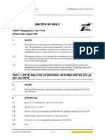 Particle Size Analysis of Soils: Test Procedure For