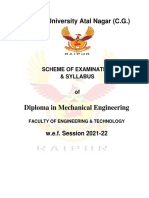 Diploma in Mechanical 2021 22