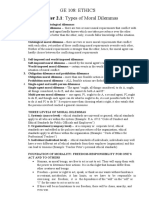 Chapter 2.1: Types of Moral Dilemmas: Ge 108: Ethics