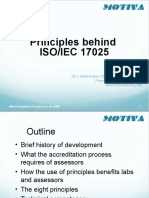 Principles Behind Iso/Iec 17025: J.E.J. (Ned) Gravel, CD, Peng, Cae, Ca-Ls, Ipl Principal, Motiva Training Inc