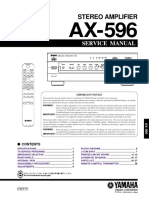 Yamaha AX 596 Service Manual