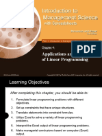 Introduction To Management Science: Applications and Solutions of Linear Programming