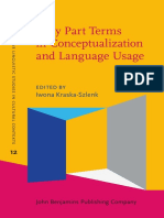 Iwona Kraska-Szlenk (Ed.) - Body Part Terms in Conceptualization and Language Usage