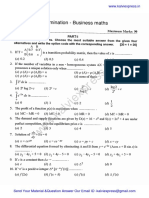 12Th Business Maths Model Examination English Medium