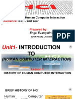 History of HCI