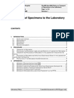 Laboratory Specimen Transport Policy