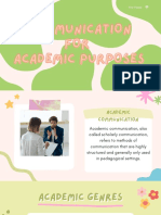 Communication For Academic Purposes