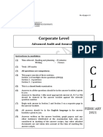 2021 - 2 - 11 - 145 - CL1-Adavanced Audit and Assurance-Feb 2021 - English