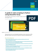 A Guide To Web Scraping in Python Using Beautiful Soup