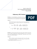 Photometry and Radiometry Numericals