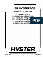 Hyster J40xnt Parts and Service User Interface 1688879 2200SRM1336 (12 2011) US EN