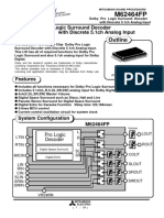 Dolby Pro Logic Surround Decoder With Discrete 5.1ch Analog Input