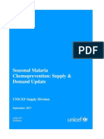 Seasonal Malaria Chemoprevention Supply and Demand Update