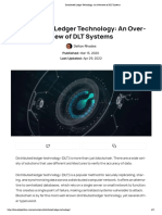 Distributed Ledger Technology - An Overview of DLT Systems