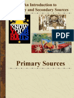 Primary and Secondary Sources