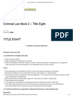 Criminal Law Book 2 - Title Eight