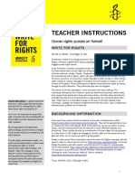 Amnestyinternational Kahootquizzes2016 Teacherinstructions Quiz1and2