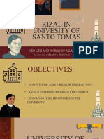 Rizal in UST