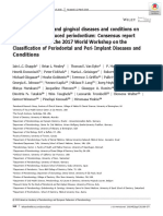 2017 Chapple Periodontal Health and Gingival Diseases and Conditions On An Intact and A Reduced Periodontium Consensus Report