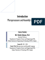 Lecture-1 (Introduction To Microprocessors and Assembly Language)