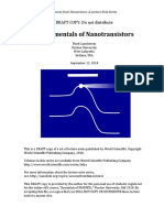 LNS Lecture Notes On Nanotransistors - Final