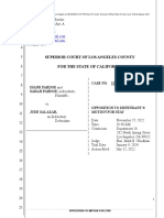 Pardoe V Salazar Plaintiffs Opposition To Defendant's Motion To Stay