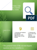 Identifying The Conic Sections by Inspection