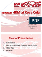 Global HRM at Coca-Cola