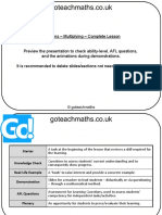 Fractions Multiplying Complete Lesson