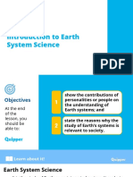 Earth and Life Science SHS 3.1 What Is Earth System Science