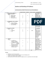 TABLE Prioritization and Ranking of Problems 11