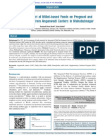 19 - Nutritional Impact of Millet-Based Foods On Pregnant and Nursing Women From Anganwadi Centers in Mahabubnagar