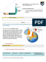 Tasksheet Structure of The Earth