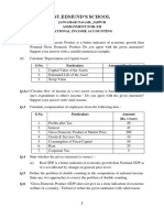 National Income Accounting Assignment