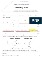 Scattering in The Laboratory Frame